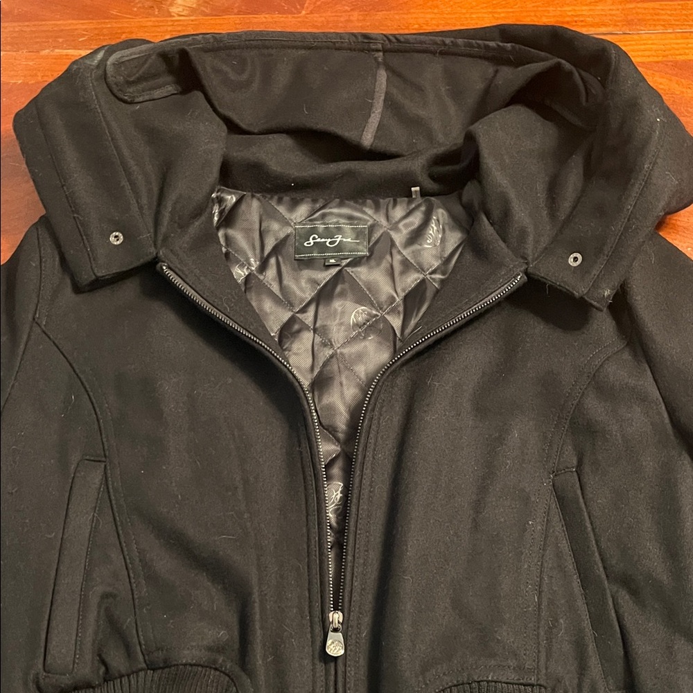 Sean John Black Bomber Jacket
